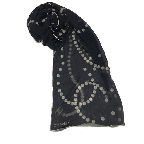 chanel scarf with pearls|chanel ready to wear scarf.